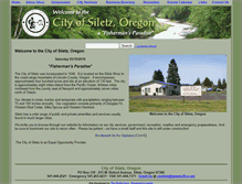 Tablet Screenshot of cityofsiletz.org
